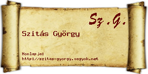 Szitás György névjegykártya